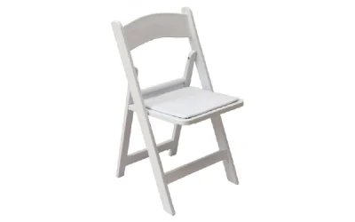 Chaise wedding pliante blanche