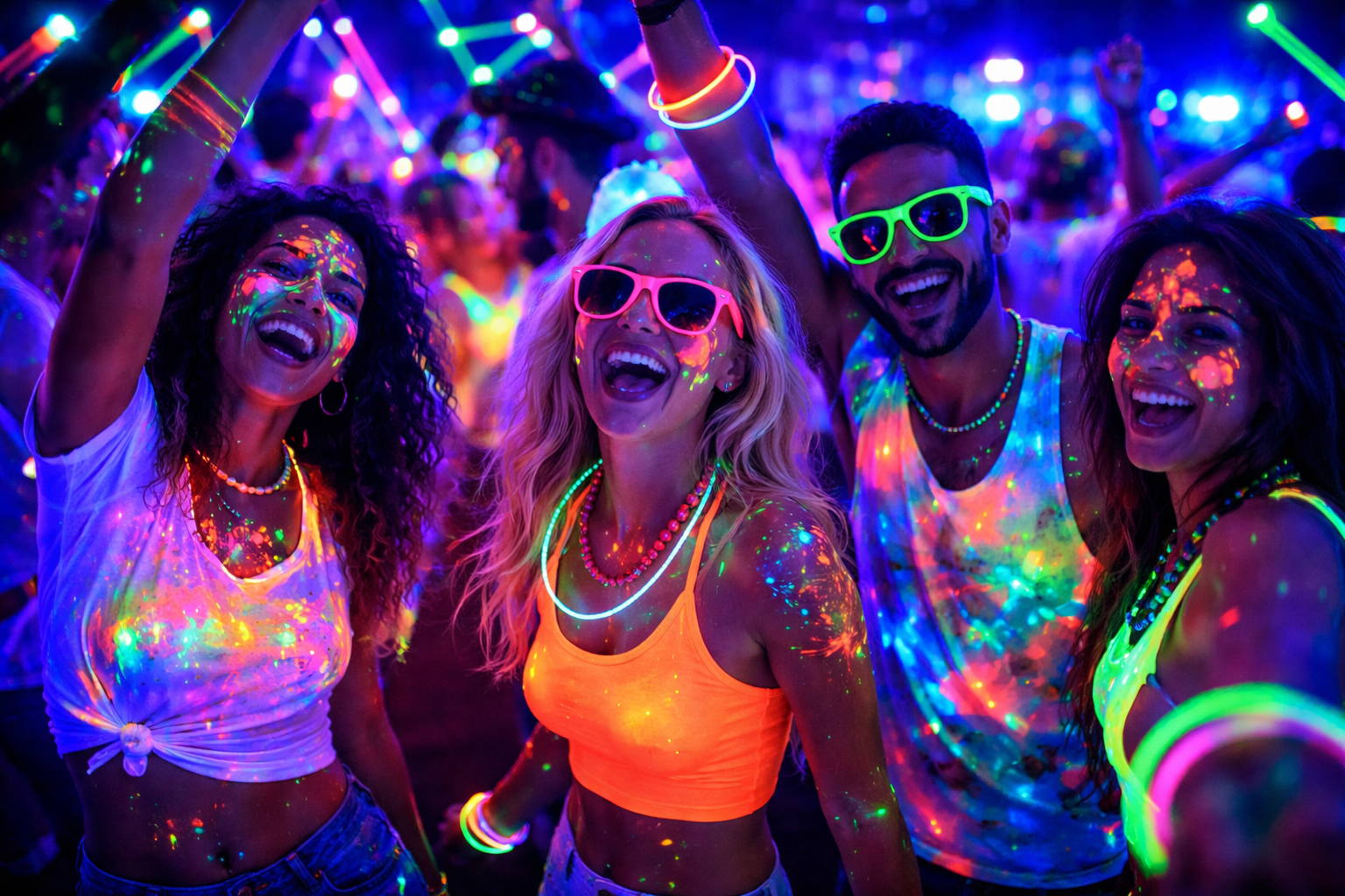 Soirée fluo lumiere UV a toulon - Var events