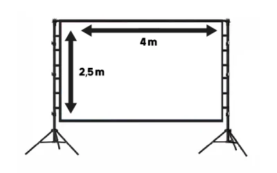 Ecran géant de projection