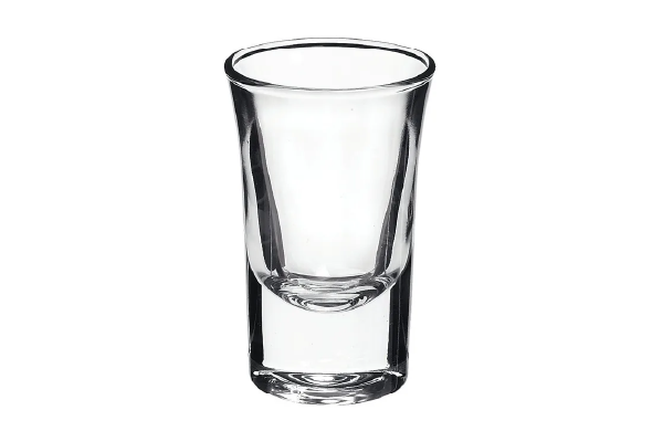 verre à shot 3,5 cl fond lourd en location à Toulon